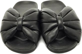 Balenciaga Sandali slides drappeggiati - Nero