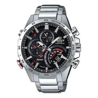 Casio EDIFICE Waterproof Analog Solar Powered Mens Red/Black Digital EQB-501XD-1A