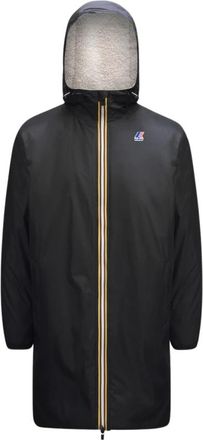K-Way Eiffel 3.0 Sherpa Gevoerde Regenjas - unisex - Regenjassen - Zwart - 3XL - Nylon - Jassen