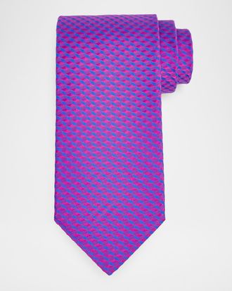 Stefano Ricci Men & apos;s Woven Geometric Silk Tie