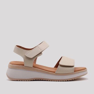 Eric Michael Womens Augusta Casual Sandal In Bone