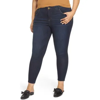 Wit & Wisdom AbSolution High Waist Skinny Ankle Jeans in In-Indigo at Nordstrom Rack, Size 18W