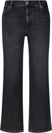Frame Denim Wijde Pijpen Cropped Jeans - Dames - Cropped Jeans - Grijs - W32 - Jeans