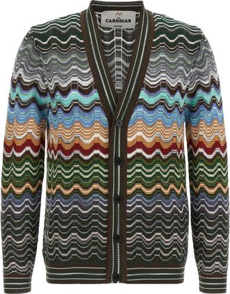 Missoni Multicolor Greek Pattern Cardigan