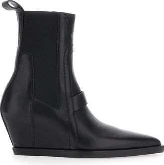 Rick Owens Sharp Wedge Sliver - Dames - Sleehakken - Zwart - 36 EU - Leer - Schoenen