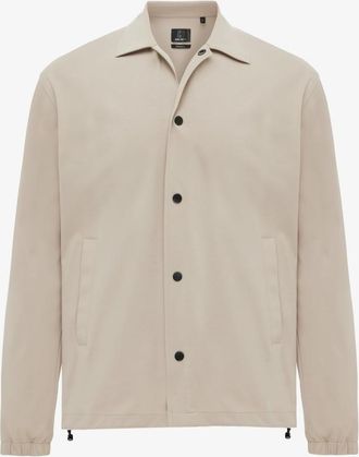Genti Button Overshirt | Beige