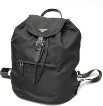 Prada Black Nylon Backpack (Pre-Owned)