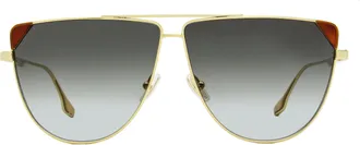 Victoria Beckham VB239S Tea Cup Metal Frame Sunglasses - Gold