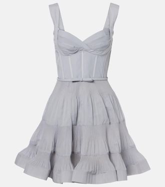 Zimmermann Pleated bustier dress