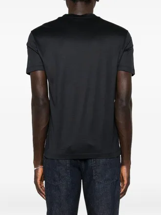 Emporio Armani Cotton Crew Neck T-shirt - Black