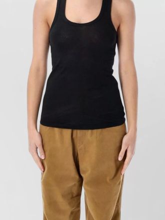 Isabel Marant thea relaxed linen round neck tank