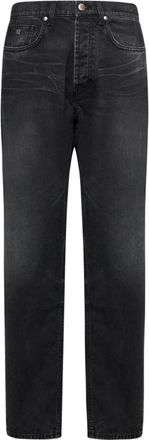 John Richmond Cargo Broek met Meerdere Zakken - Heren - Regular Fit Jeans - Zwart - W40 - Katoen - Jeans