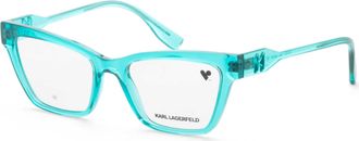 Karl Lagerfeld Womens 53 mm Blue Opticals