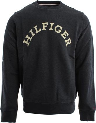 Tommy Hilfiger Sweater - Heren - Sweatshirts - Blauw - L - Katoen - Hoodies & sweatvesten