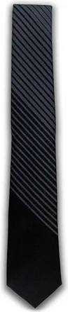 Brooklyn Brigade Mens Variegated Stripe Cotton Tie in Black/grey at Nordstrom