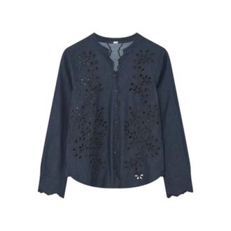 Gustav Blouses, female, Blue, L, Carmen Shirt