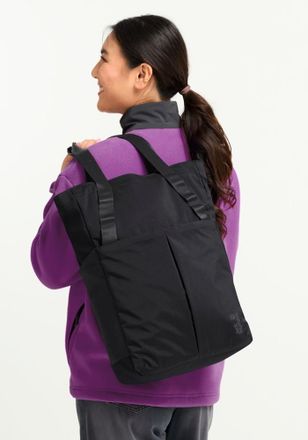 Jack Wolfskin Schultertasche JACK WOLFSKIN ZOYA 2IN1 TOTE, Damen, schwarz, Polyamid, Polyester, Taschen Schultertasche, aus Polyamid, mit Polyesterfutter, sportlich