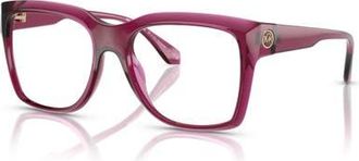 Michael Kors 53mm Square optical glasses in Pink at Nordstrom