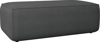 Vente-Unique Puf de pana gris antracita AMELIA