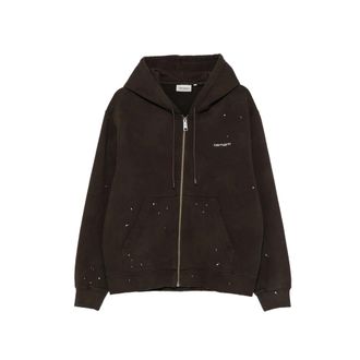 Carhartt Work in Progress Paint-splatter Zip-up Hoodie