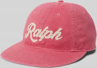 Polo Ralph Lauren Basecap aus reiner Baumwolle mit Logo-Stitching in Rot, Gr&ouml;&szlig;e 1