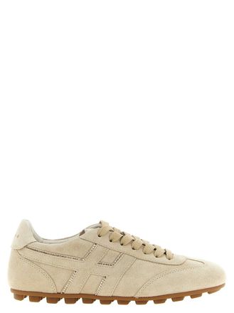 Hogan Beige Logo Sneakers