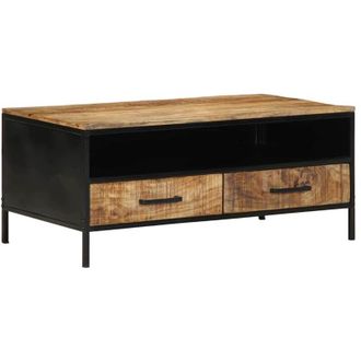 vidaXL Mesa De Caf&eacute; Marr&oacute;n 90 X 50 X 40 Cm Madera Maciza De Mango Vidaxl