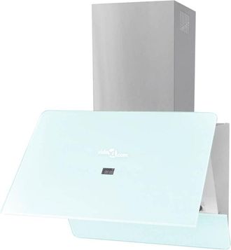 vidaXL Campana Extractora Cristal Templado Blanco 600 Mm Vidaxl