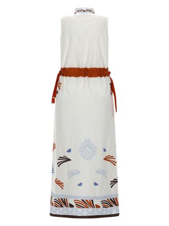 Herno Multicolor Print Cotton Midi Dress - Multicolor