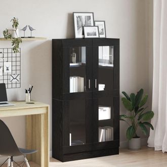 vidaXL Armadio per Libri Rovere nero 82.5 x 30.5 x 150 cm - Vidaxl