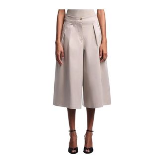 Emporio Armani Wide Trousers - female - Emporio Armani - Wide Trousers - Beige - XS - Trousers