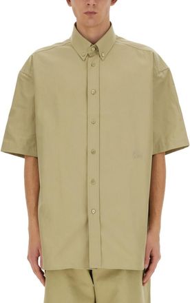 Burberry Beige Oversized Logo Shirt