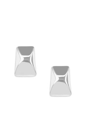 Anine Bing Curved Rectangle Earrings Silver A1510734slv1