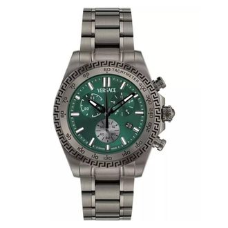 Versace Chrono X Quartz Green Dial Mens Watch VE9K00624