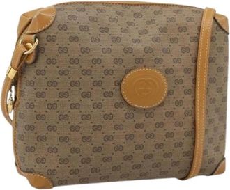 Gucci Pre-owned Vintage Small GG Shoulder Bag - Dames - Vintage Schoudertas - Bruin - ONE Size - Vintage