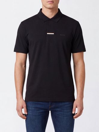 HUGO BOSS Modal Polo Shirt with Concealed Closure and Ribbed Collar