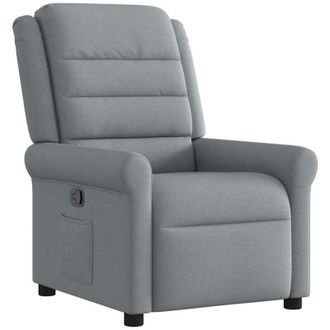 vidaXL Sill&oacute;n Reclinable De Tela Gris Claro Vidaxl