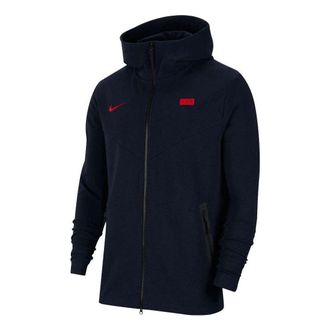 Nike FFF Tech Pack Full Zip Hoodie Dark Obsidian CI8379-475