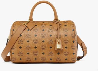 MCM Ella Boston Bag in Visetos
