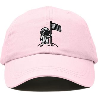 Dalix Moon Mission Dad Cap in Washed Pink at Nordstrom