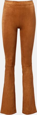 Stouls JP Long suede flared pants