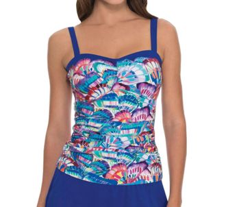 Gottex D-Cup Underwire Tankini Top In Madame Butterfly
