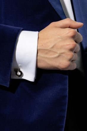 Ferragamo Cufflinks, Mens, Silver