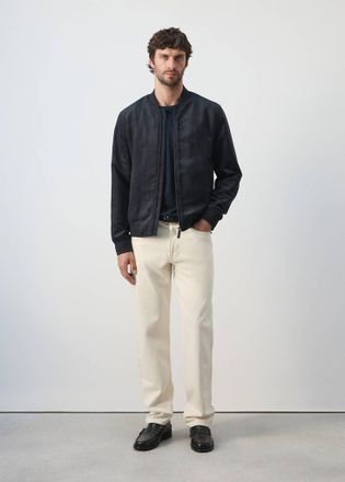 Mango Bomber effetto scamosciato navy - Uomo - XXL - MANGO MAN