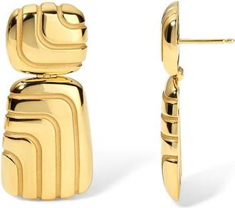 Pamela Zamore Labyrinth Earrings in Yellow Gold at Nordstrom