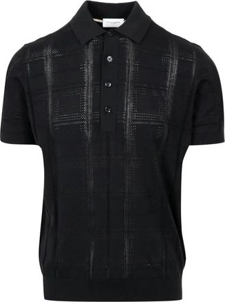 Paolo Pecora Zijden Katoenen Polo Shirt - Heren - Polos - Zwart - 2XL - Katoen - Tops