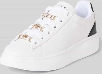 Guess Sneaker aus Leder-Mix Modell Fionia in Weiss, Gr&ouml;&szlig;e 36