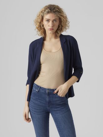 Vero Moda VMJESMILO 3/4 LOOSE BLAZER WVN NOOS mit Leinen