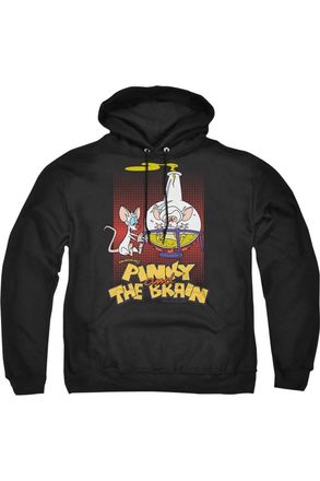 Gildan Pinky And The Brain Lab Flask Adult Pull Over Hoodie / Hooded Sweatshirt