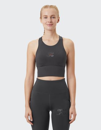 Venice Beach Sporttop VENICE BEACH BUSTIER BUFFALO, Damen, Gr. XL (44), grau (anthrazit), Obermaterial: 83% Polyester, 17% Elasthan, Tops Sporttop